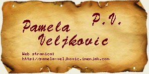 Pamela Veljković vizit kartica